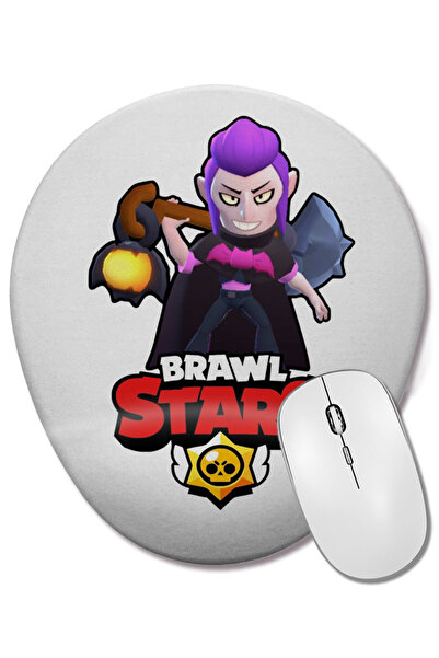 BASKI DÜNYASI Brawl Stars 03 Mouse Pad oval cu suport pentru încheietura mâinii