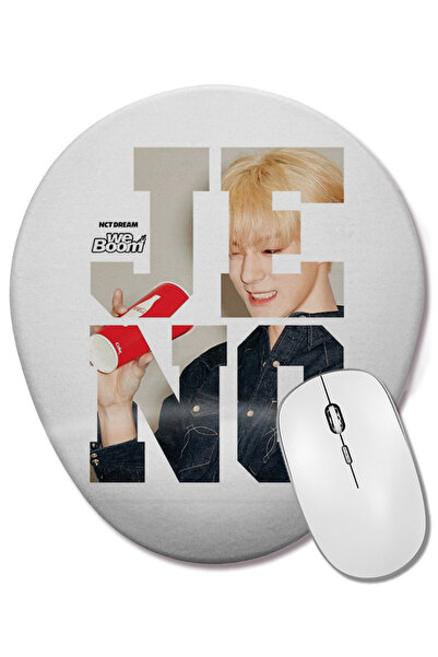 BASKI DÜNYASI Mouse Pad oval Nct Dream Jeno We Boom cu suport pentru încheiet...