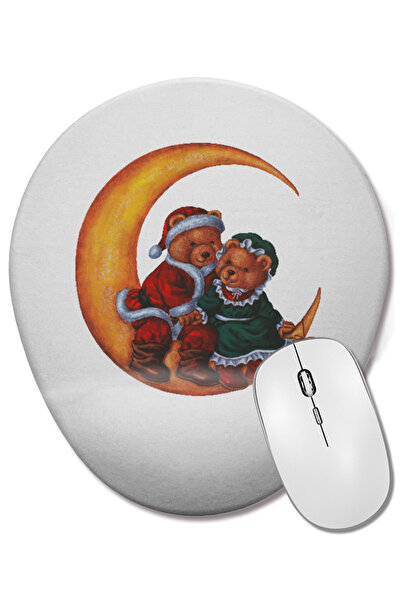 BASKI DÜNYASI Mouse Pad oval cu suport pentru încheietura mâinii, cu concept ...