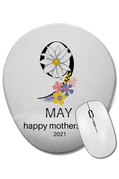 BASKI DÜNYASI 9 ΜΑΙΟΥ Γιορτή της Μητέρας 2021 Οβάλ ποντίκι με υποστήριξη καρπού