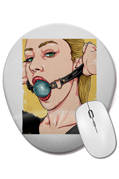 BASKI DÜNYASI Топка за запушване на устата с опора за китката Овална подложка...