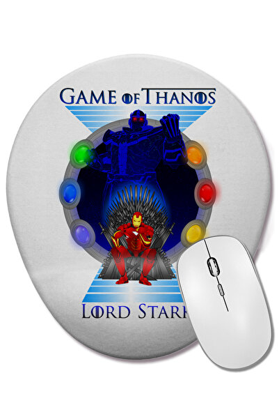 BASKI DÜNYASI Mouse Pad oval Game of Thanos cu suport pentru încheietura mâinii