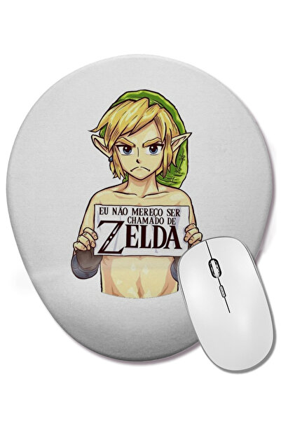 BASKI DÜNYASI Link Zelda Οβάλ ποντίκι με υποστήριξη καρπού