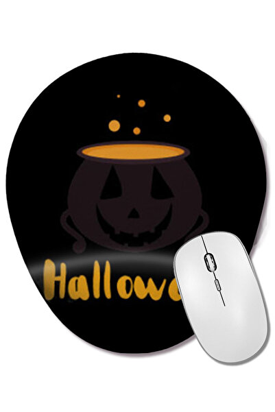BASKI DÜNYASI Cadouri de Halloween 2021 Mouse Pad oval cu suport pentru înche...