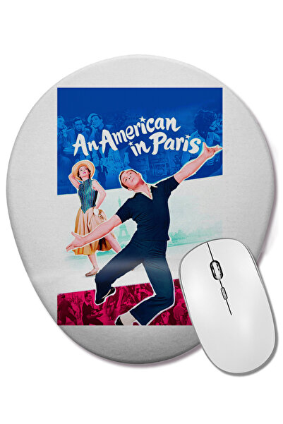 BASKI DÜNYASI Mouse Pad oval Sinfonia De Paris cu suport pentru încheietura mâinii