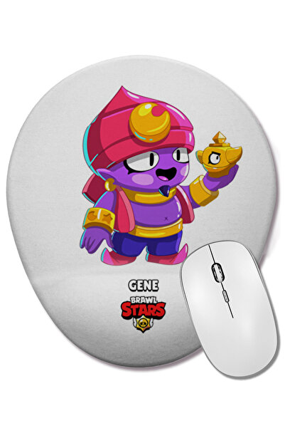 BASKI DÜNYASI Mouse Pad oval Brawl Stars Gene cu suport pentru încheietura mâ...