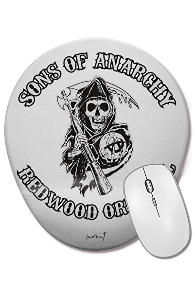 BASKI DÜNYASI Mouse Pad oval Sons Of Anarchy cu suport pentru încheietura mâinii