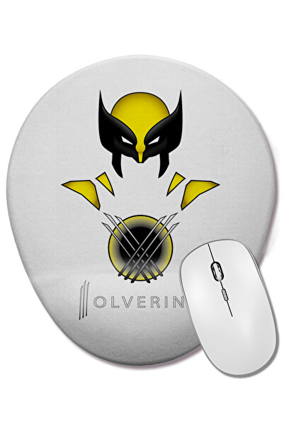 BASKI DÜNYASI Mouse Pad oval Wolverine Fem cu suport pentru încheietura mâinii