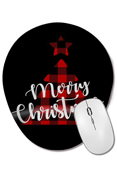 BASKI DÜNYASI Anul Nou Concept de Anul Nou Merry Christmas 015 Mouse Pad oval...