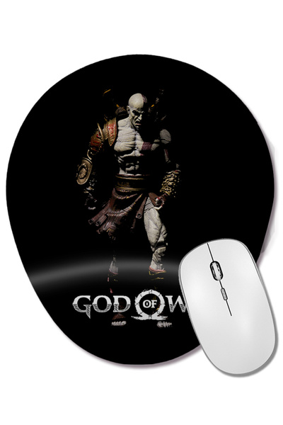 BASKI DÜNYASI God of War 09 Mouse Pad oval cu suport pentru încheietura mâinii