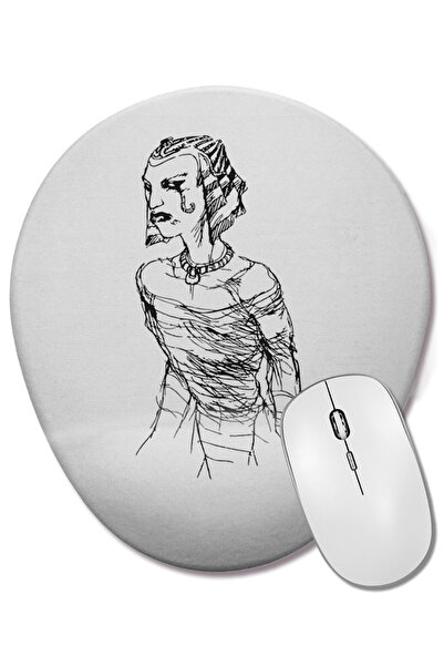 BASKI DÜNYASI SET FOLLOWERS Овална подложка за мишка, поддържаща китката