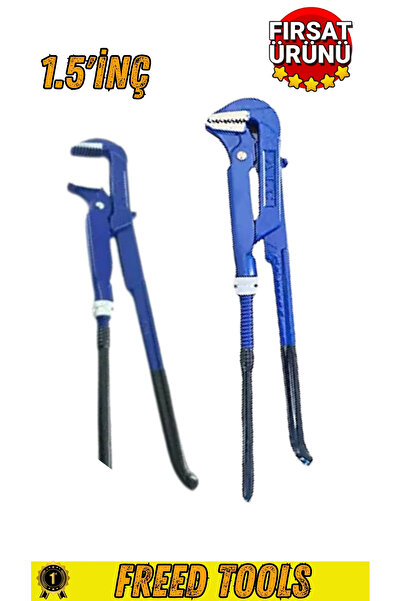 FREED TOOLS 1.5 inç maşalı boru anahtarı su ingiliz anahtarı