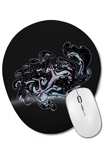 BASKI DÜNYASI Трансгендерна гордост Liquid Galaxy Bilek Destekli Oval Mouse Pad