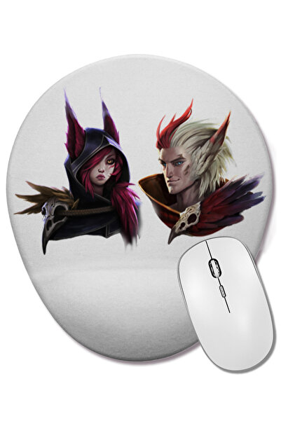 BASKI DÜNYASI Οβάλ ποντίκι με υποστήριξη καρπού Xayah And Rakan