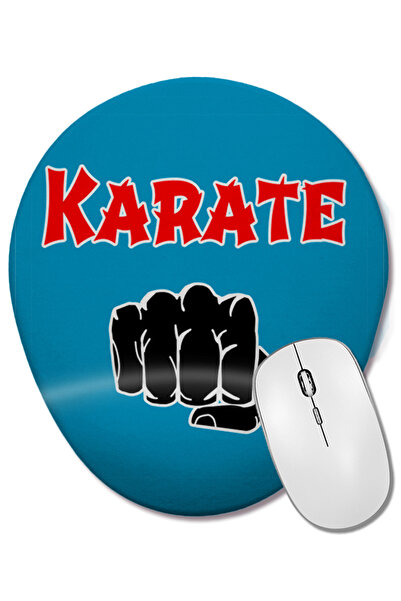 BASKI DÜNYASI Mouse Pad oval cu suport pentru încheietura mâinii pentru karate