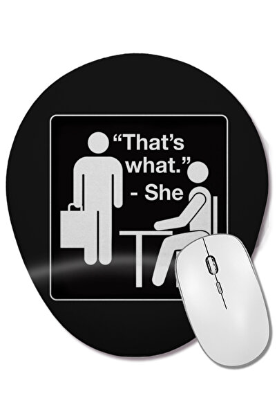 BASKI DÜNYASI The Office That's What She Said 01 Οβάλ ποντίκι με υποστήριξη κ...