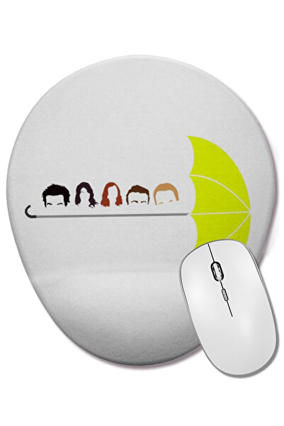 BASKI DÜNYASI How I Met Your Mother Mouse Pad oval cu suport pentru încheietu...
