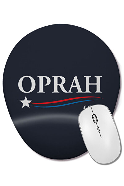 BASKI DÜNYASI Oprah Winfrey Oprah 2020 pentru președinte Mouse Pad oval cu suport pentru încheietura mâinii