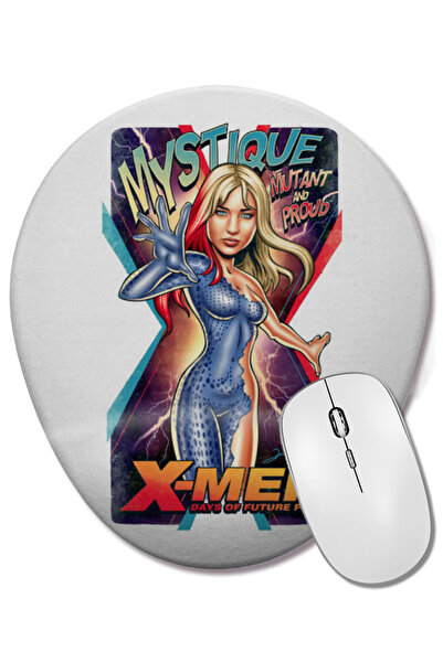 BASKI DÜNYASI Mouse Pad oval X Men Mutant and Proud cu suport pentru încheiet...