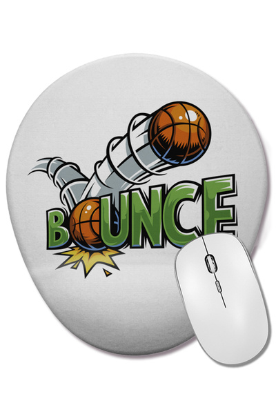 BASKI DÜNYASI Mouse Pad oval cu suport pentru încheietura mâinii