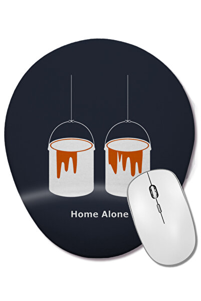 BASKI DÜNYASI Mouse Pad oval Home Alone cu suport minim pentru încheietura mâinii