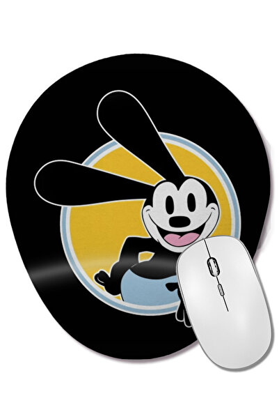 BASKI DÜNYASI Oswald The Lucky Rabbit Οβάλ ποντίκι με υποστήριξη καρπού