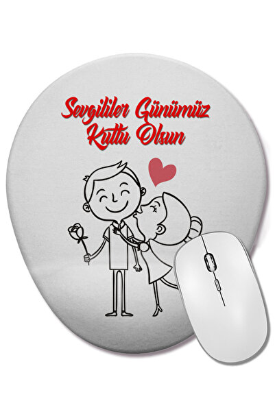 BASKI DÜNYASI Δώρο για την Ημέρα του Αγίου Βαλεντίνου 0242 Οβάλ ποντίκι με υπ...