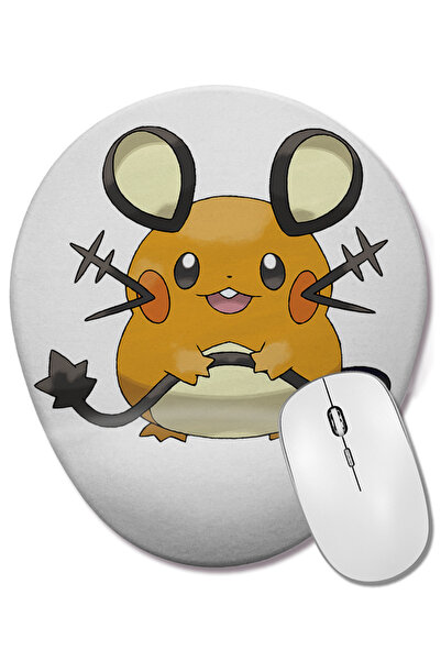 BASKI DÜNYASI Pokemon Go Pikachu Dedenne Mouse Pad oval cu suport pentru înch...