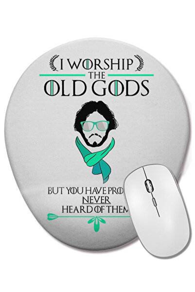 BASKI DÜNYASI Игра на тронове Хипстър Джон Сноу Овална подложка за мишка с по...