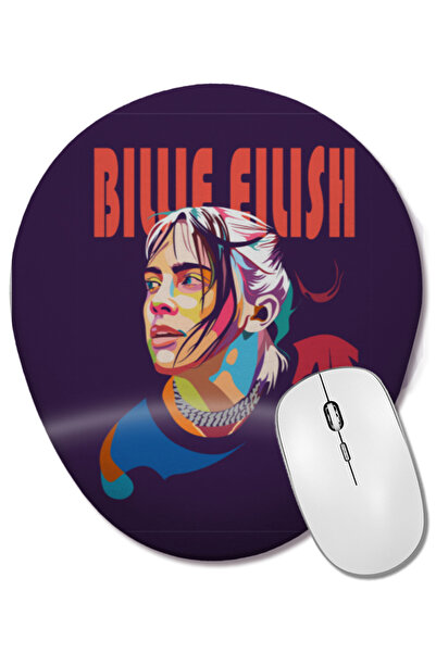 BASKI DÜNYASI Billie Eilish 02 Οβάλ ποντίκι με υποστήριξη καρπού