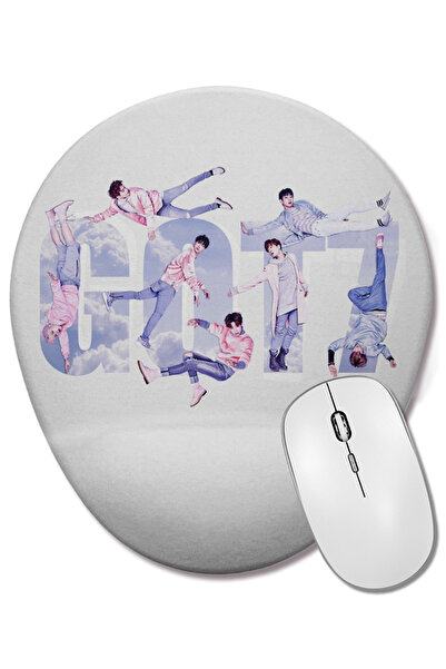 BASKI DÜNYASI Mouse Pad oval Got7 cu suport pentru încheietura mâinii