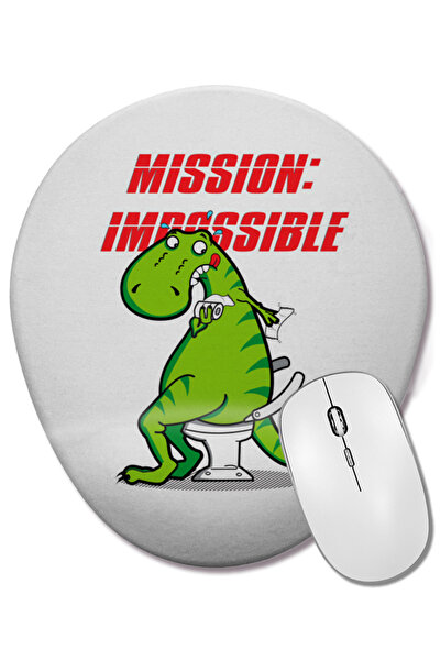 BASKI DÜNYASI Dinozaur dinasaur Mission Impossible Mouse Pad oval cu suport p...