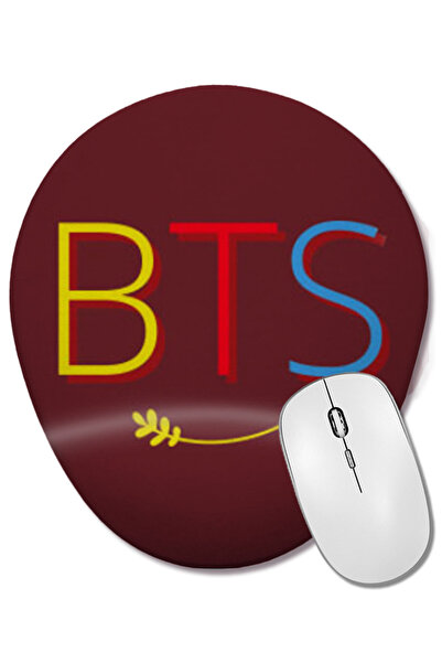 BASKI DÜNYASI Bts Army Gift LOGIO MERCH Flowers Kpop Mouse Pad oval cu suport...
