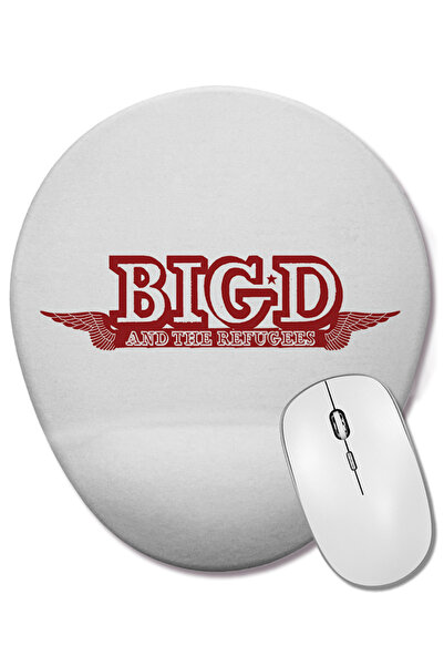 BASKI DÜNYASI Mouse Pad oval Bigd Logo cu suport pentru încheietura mâinii