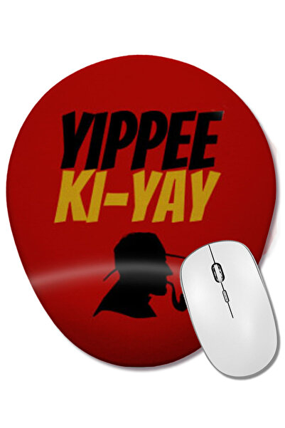 BASKI DÜNYASI Yippee Ki yay Mother Fucker Quote Mouse Pad oval cu suport pent...