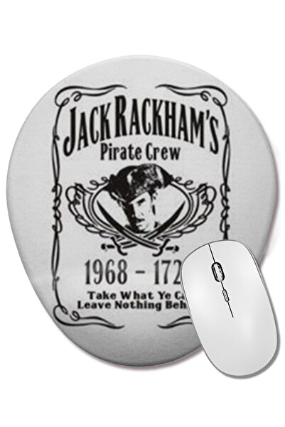 BASKI DÜNYASI Black Sails Jack Rackham's подложка за мишка с опора за ръце