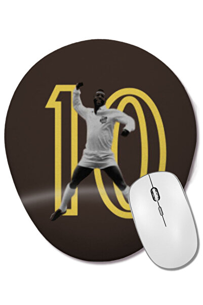 BASKI DÜNYASI Mouse Pad oval King Mohamed Salah cu suport pentru încheietura mâinii