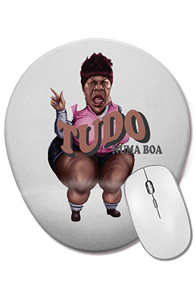 BASKI DÜNYASI Mouse Pad oval Rasputia Tudo Numa Boa cu suport pentru încheiet...