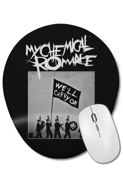 BASKI DÜNYASI Mouse Pad oval My Chemical Romance cu suport pentru încheietura...