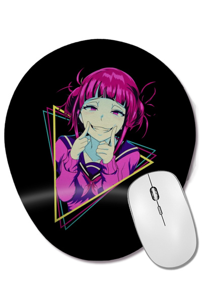 BASKI DÜNYASI Himiko Toga My Hero Academia Mouse Pad oval cu suport pentru în...