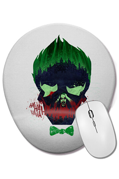BASKI DÜNYASI Mouse Pad oval Joker The Killer Joke cu suport pentru încheietura mâinii
