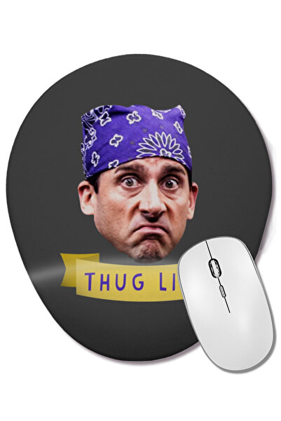BASKI DÜNYASI Οβάλ ποντίκι με υποστήριξη καρπού Prison Mike Thug Life