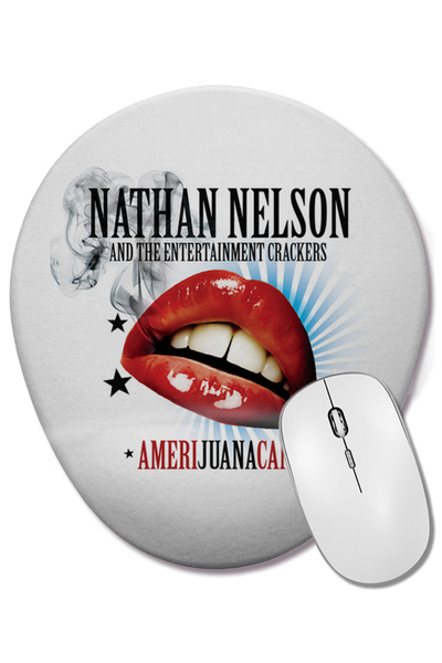 BASKI DÜNYASI Mouse Pad oval Nathan Nelson cu suport pentru încheietura mâinii