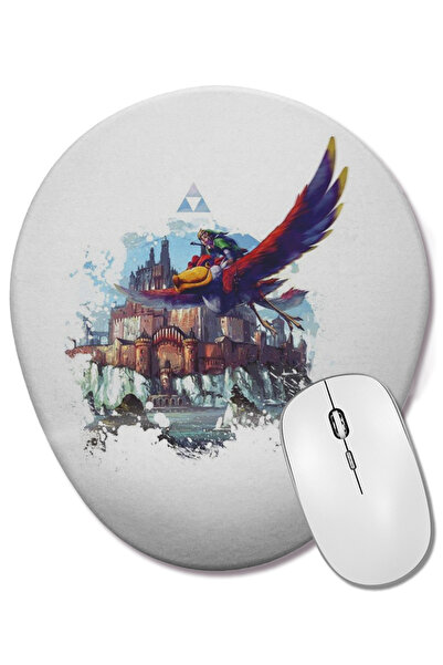 BASKI DÜNYASI Mouse Pad oval Liga Da Justiça cu suport pentru încheietura mâinii