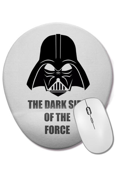 BASKI DÜNYASI Mouse Pad oval Darth Vader O Lado Negro Da Força cu suport pent...