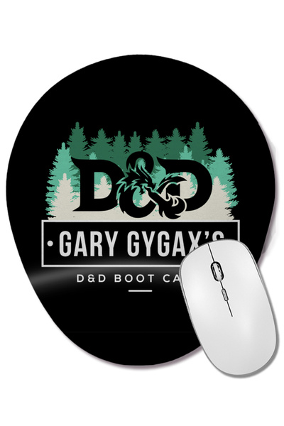BASKI DÜNYASI Mouse Pad oval Gary Gygaxs D And D Camp cu suport pentru încheietura mâinii