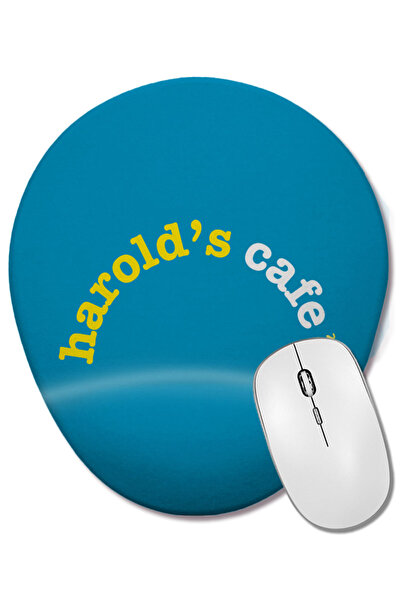 BASKI DÜNYASI Mouse Pad oval Retro Neighbours Harolds Cafe cu suport pentru î...