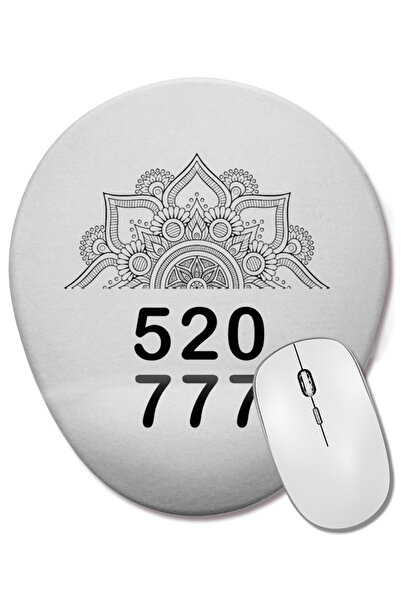 BASKI DÜNYASI Numerele vindecătoare Grabovoi Numbers Para Magnet Sequence 01 Mouse Pad oval cu suport pentru încheietura mâinii