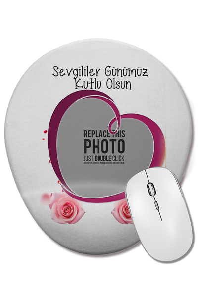 BASKI DÜNYASI Δώρο για την Ημέρα του Αγίου Βαλεντίνου 074 Οβάλ ποντίκι με υπο...