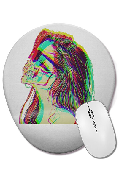 BASKI DÜNYASI Επιτραπέζιο ποντίκι με οβάλ σχήμα και στήριγμα καρπού Seven Crazy